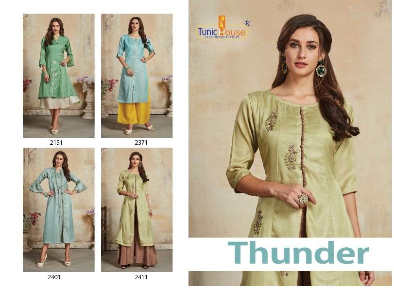 TUNIC HOUSE THUNDER SOFT SILK Kurti Wholesale catalog