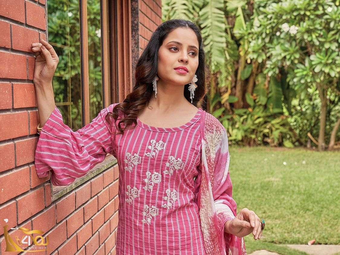 V4YOU Presenting CORAL VOL 1 KURTI PENT WITH DUPATTA Wholesale catalog