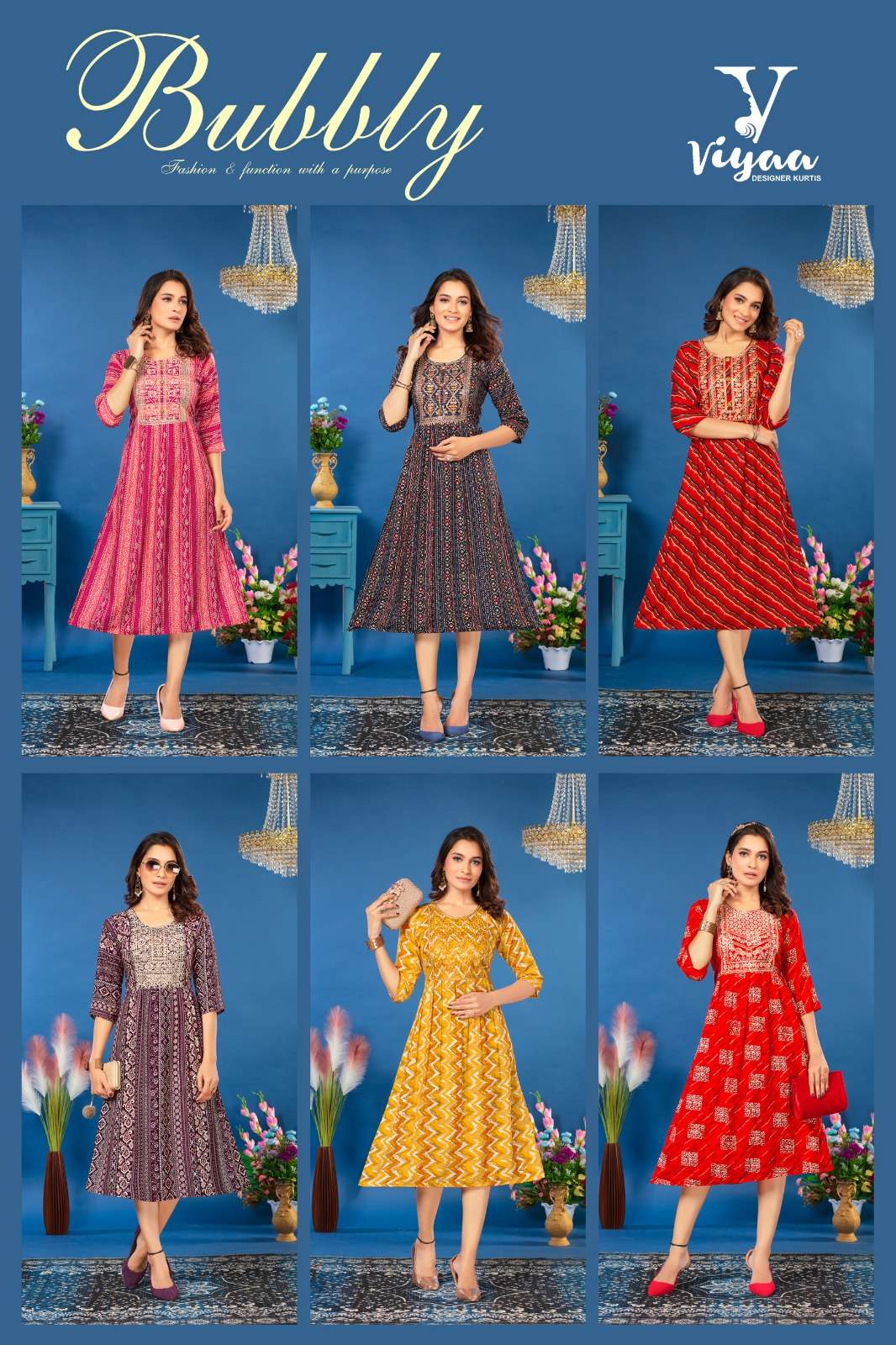VIYAA DESIGNER BUBBLY Kurti Wholesale catalog