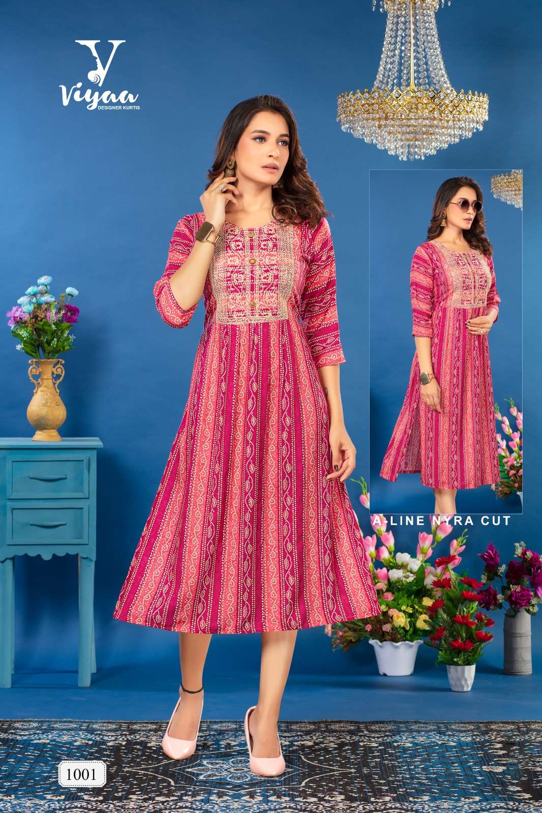 VIYAA DESIGNER BUBBLY Kurti Wholesale catalog