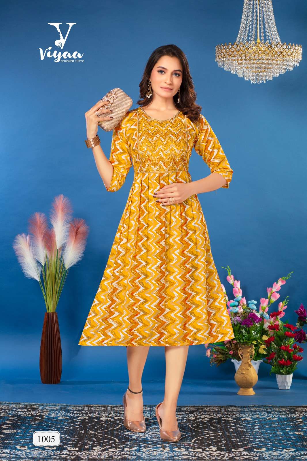 VIYAA DESIGNER BUBBLY Kurti Wholesale catalog