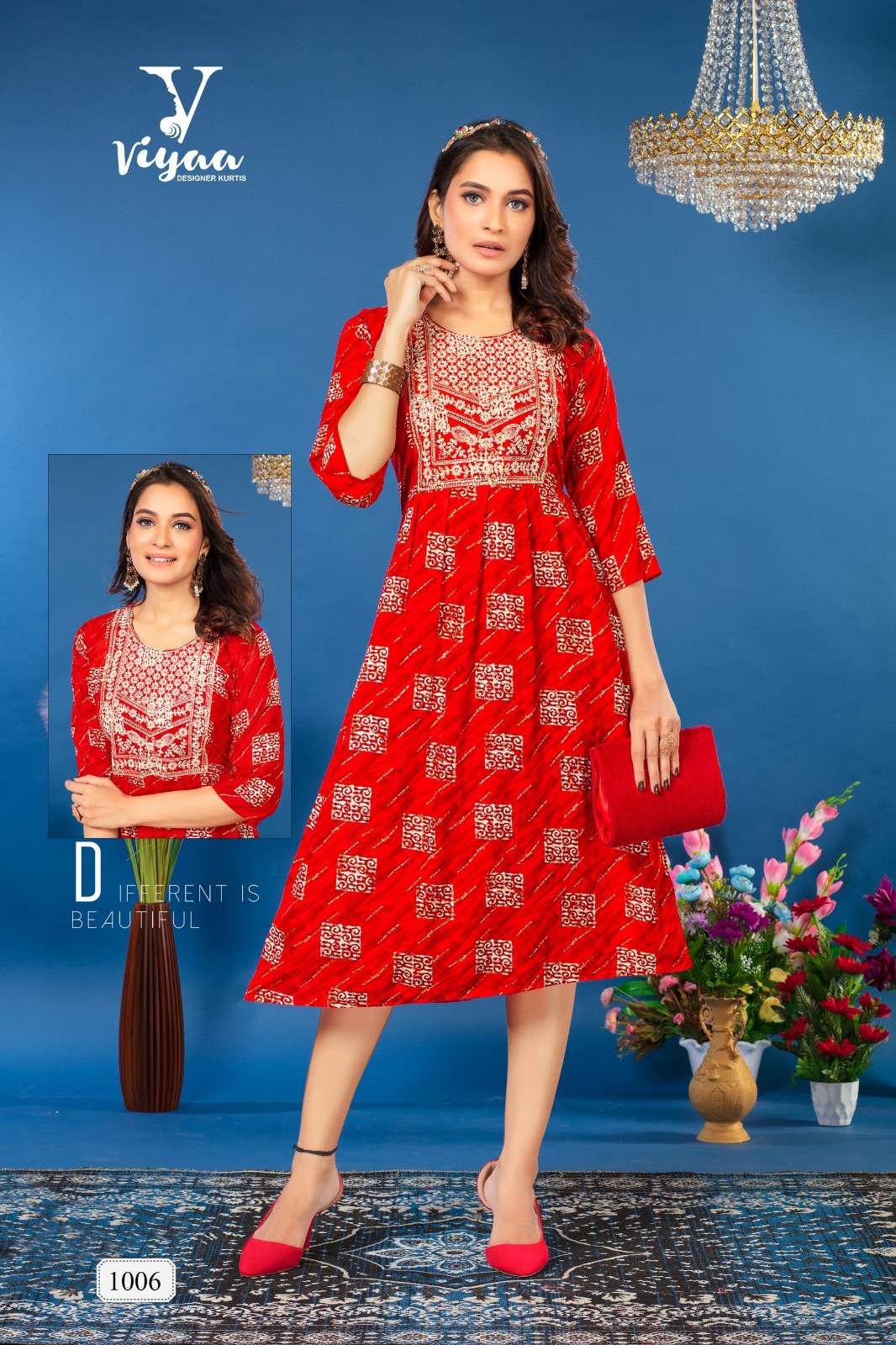 VIYAA DESIGNER BUBBLY Kurti Wholesale catalog