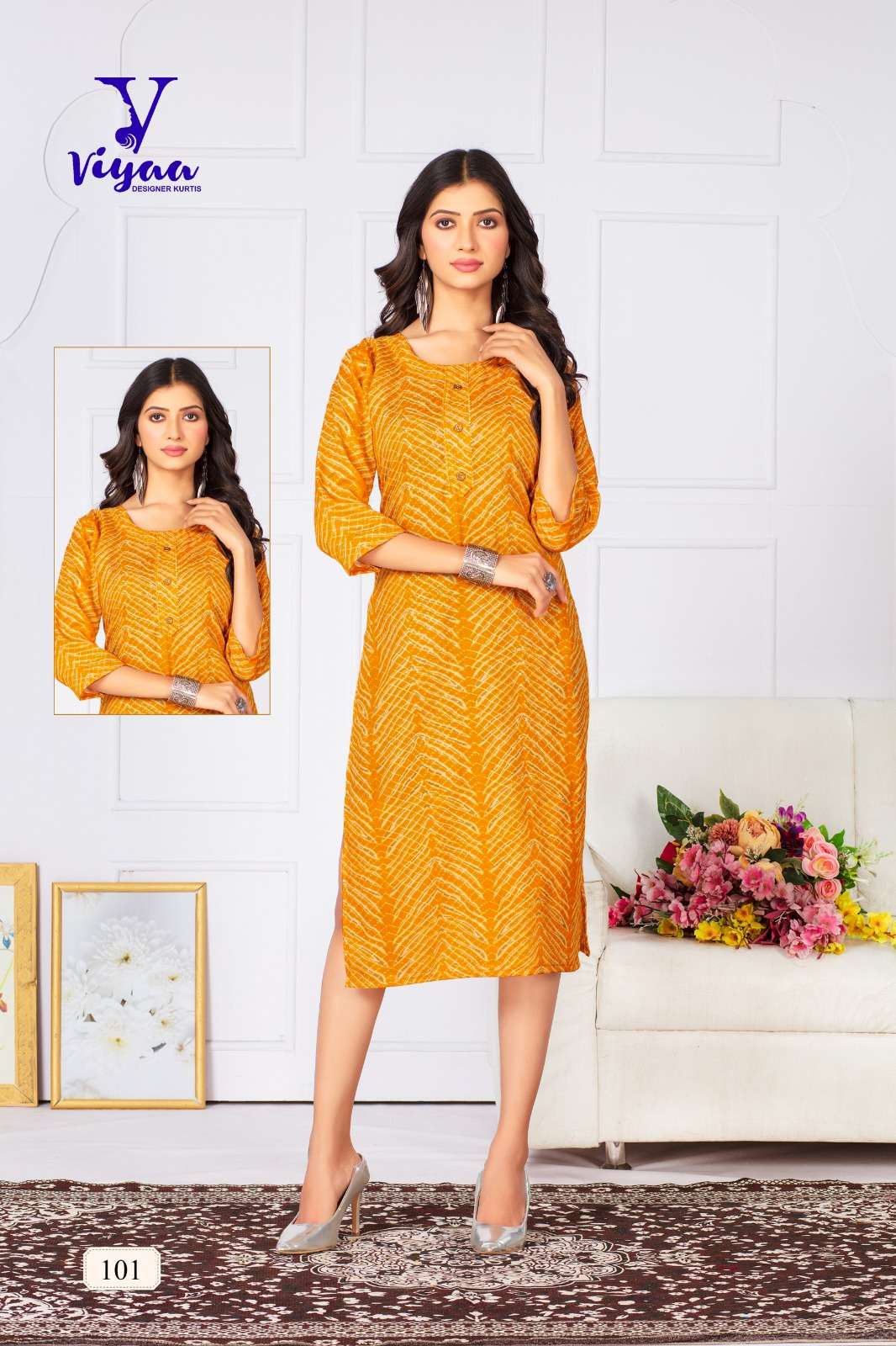 VIYAA DESIGNER HETVI Kurti Wholesale catalog
