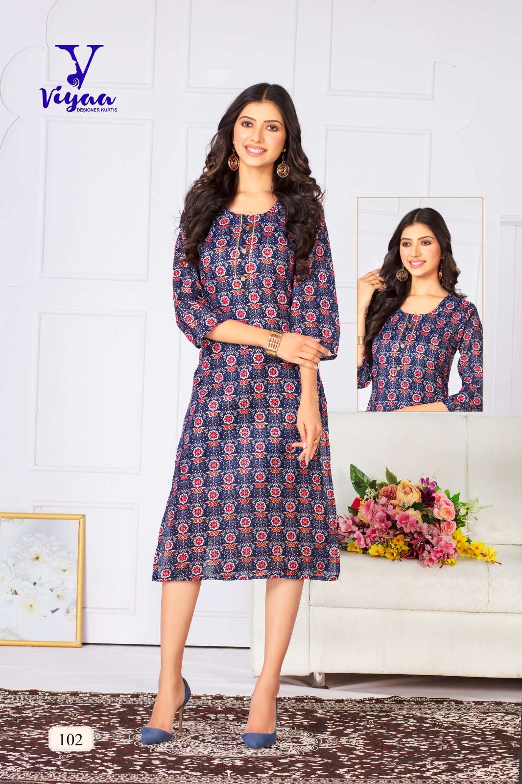 VIYAA DESIGNER HETVI Kurti Wholesale catalog