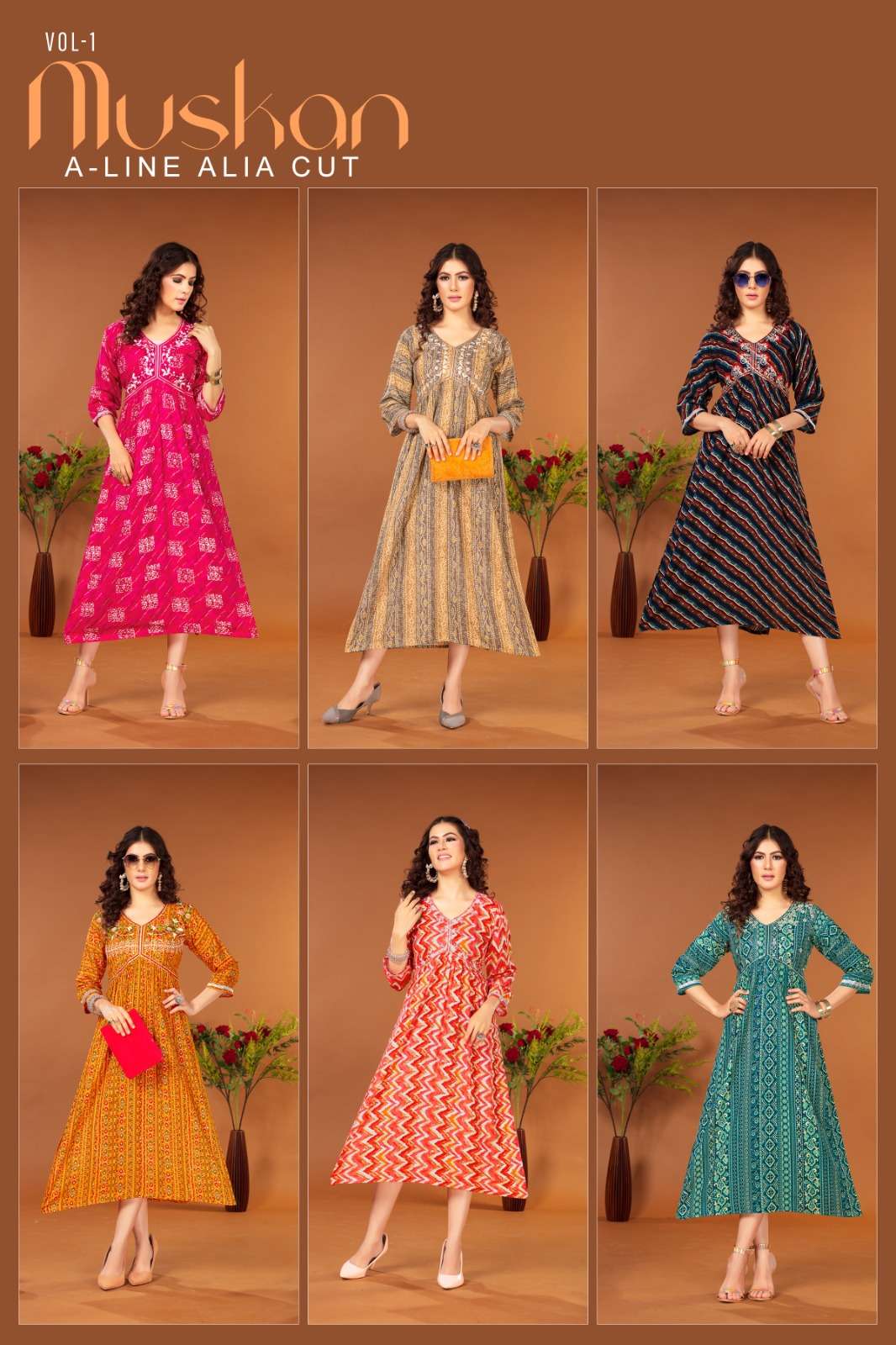 VIYAA DESIGNER MUSKAN Kurti Wholesale catalog