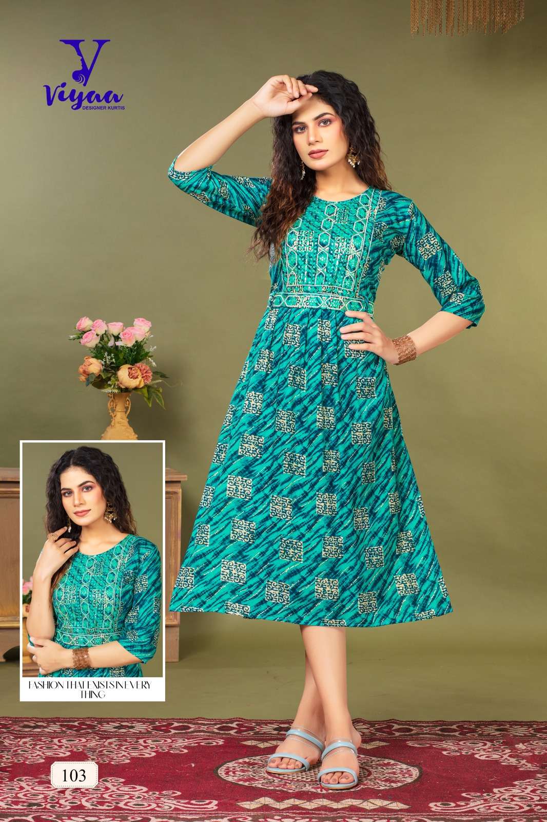 VIYAA DESIGNER NORA BELT V1 Kurti Wholesale catalog