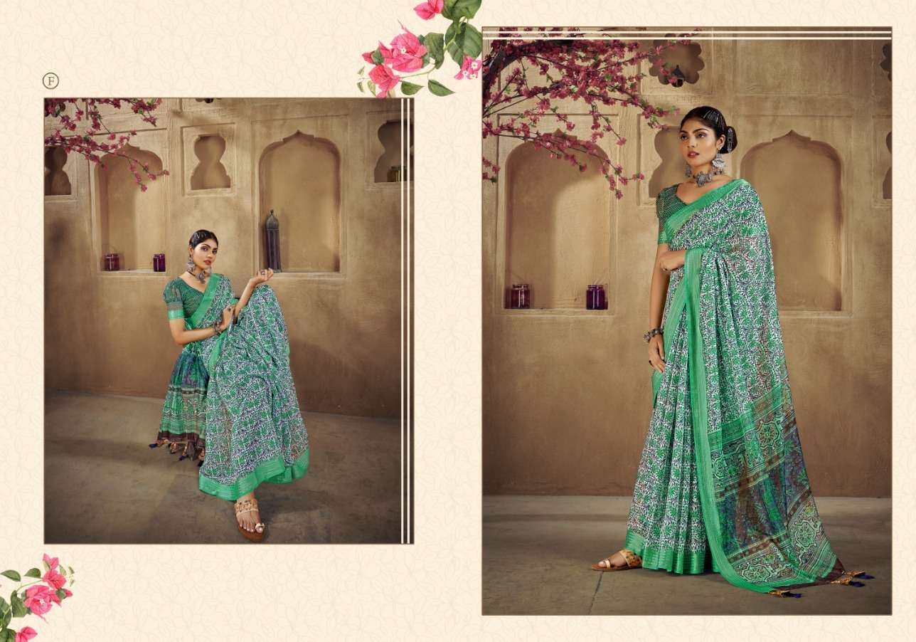 Ynf Chandana Cotton Digital Printed Saree Wholesale catalog