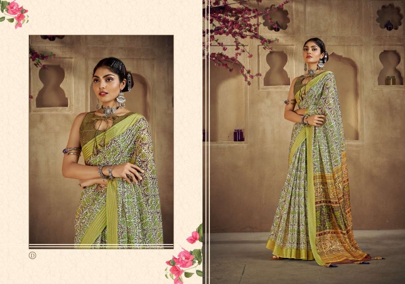 Ynf Chandana Cotton Digital Printed Saree Wholesale catalog