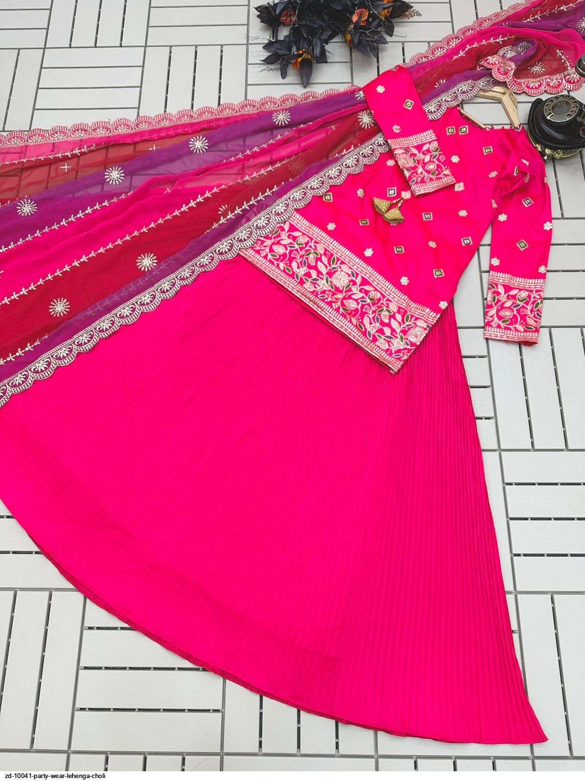 ZD 10041 PARTY WEAR LEHENGA CHOLI Wholesale catalog