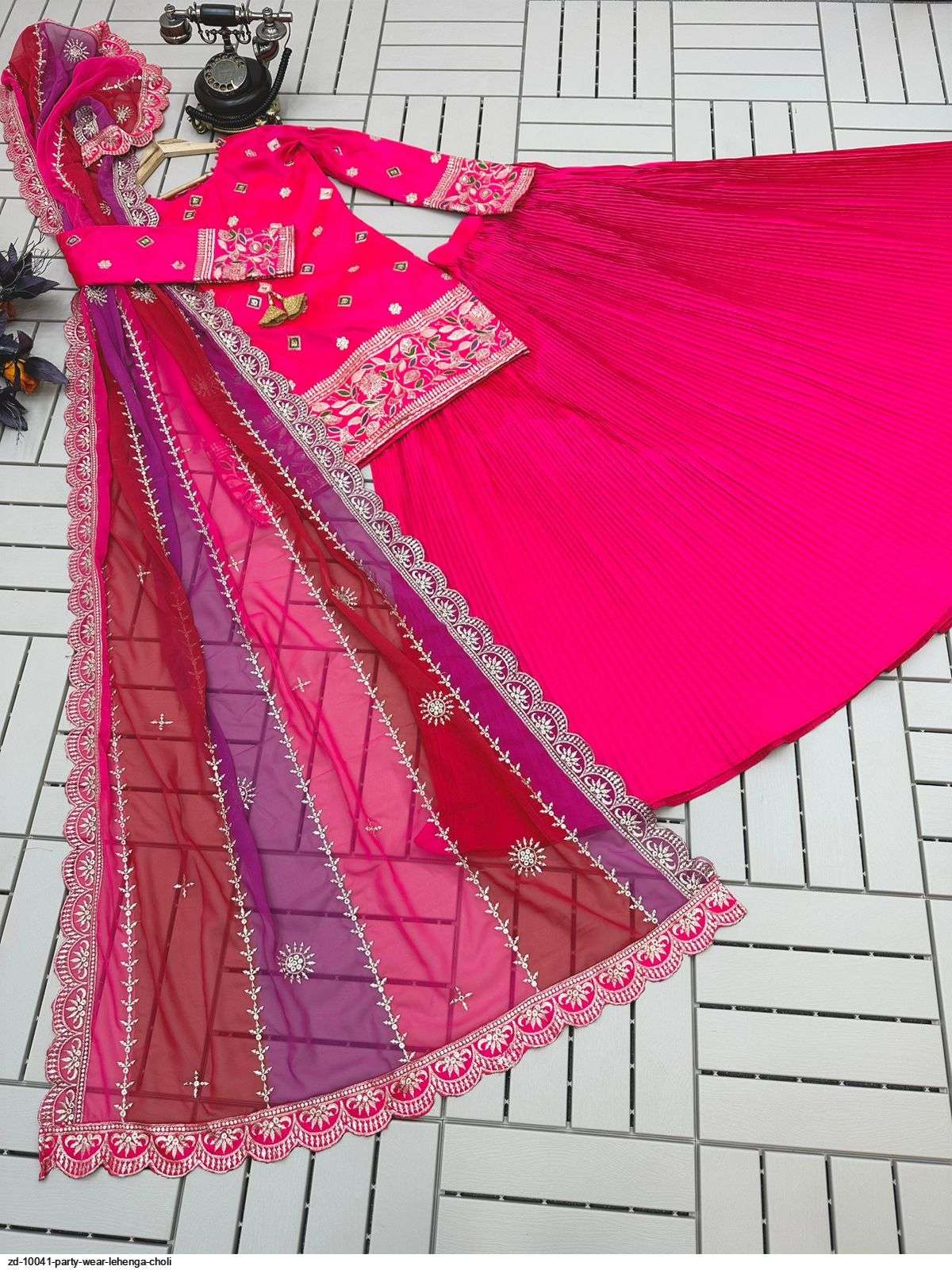 ZD 10041 PARTY WEAR LEHENGA CHOLI Wholesale catalog