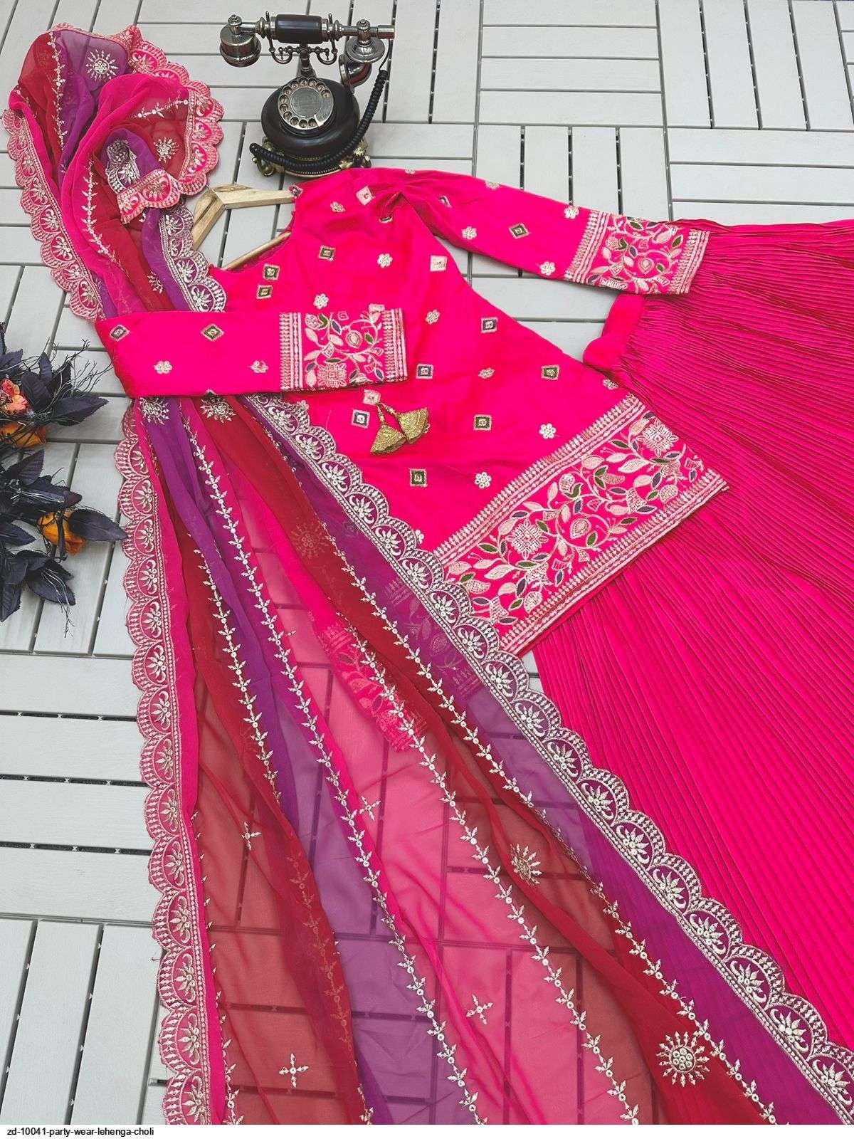 ZD 10041 PARTY WEAR LEHENGA CHOLI Wholesale catalog
