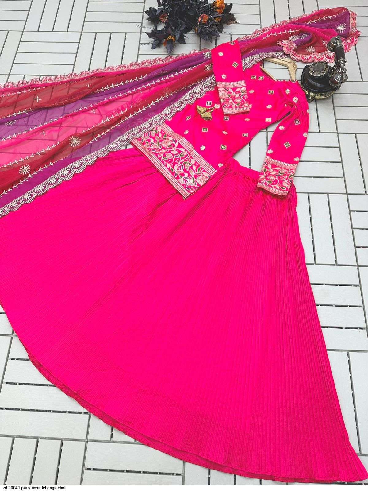ZD 10041 PARTY WEAR LEHENGA CHOLI Wholesale catalog