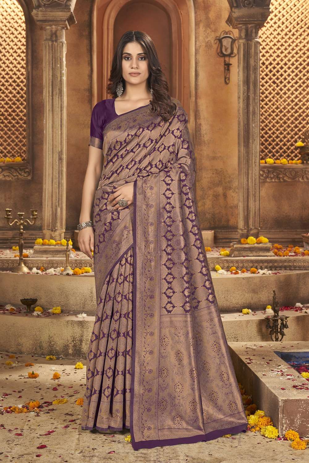 Zili Hit 15 Designer Banarasi Silk Saree Collection Wholesale catalog