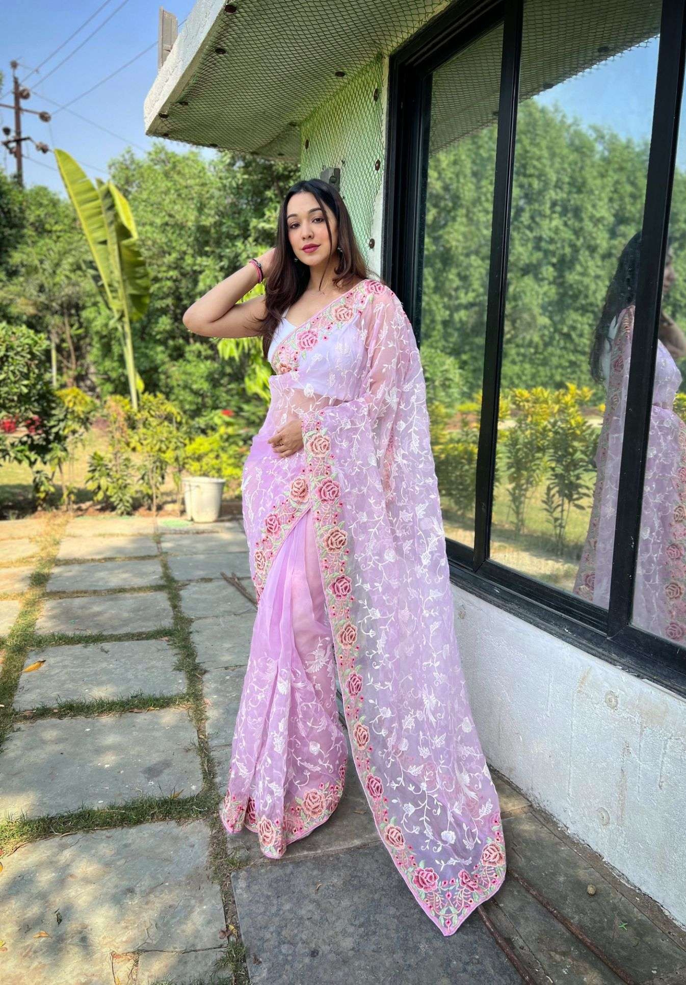 Zoya Exclusive Occasional Fancy Organza Saree Wholesale catalog
