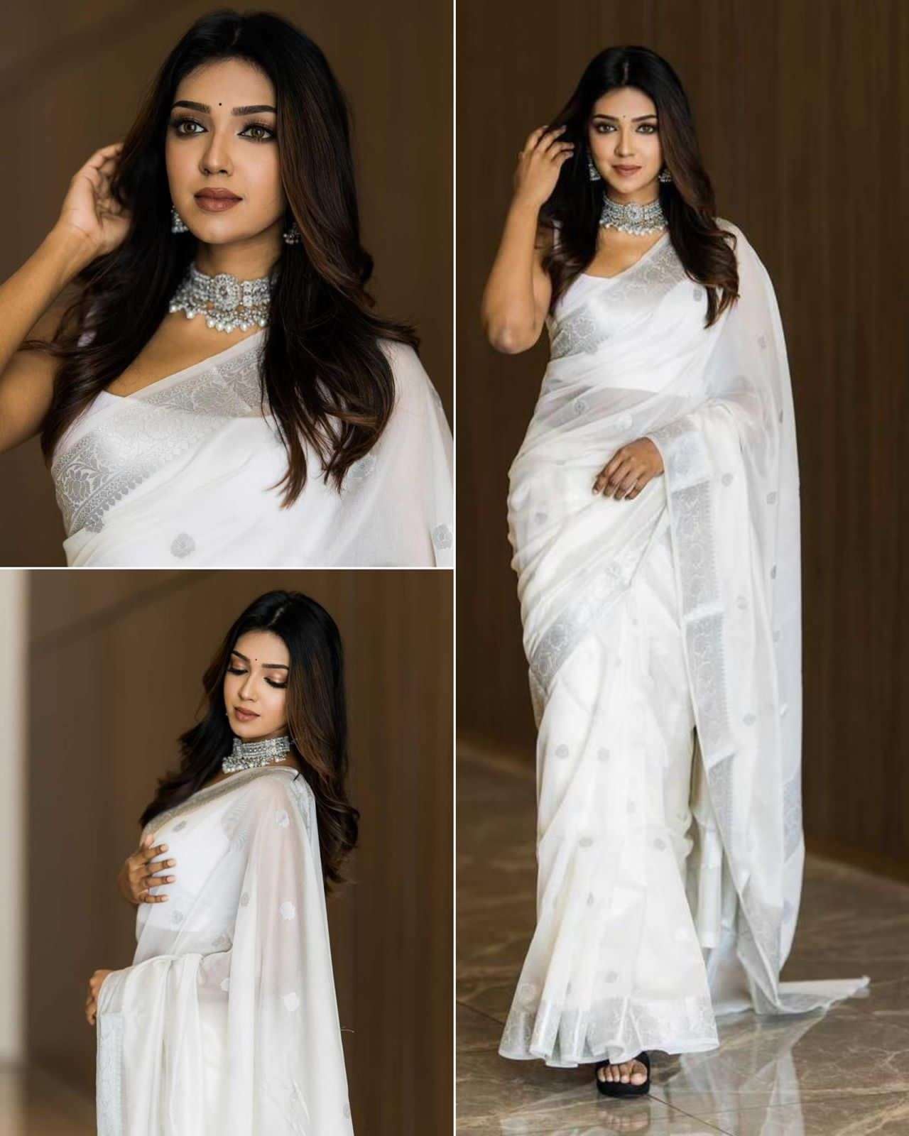 Aab Summer Special Exclusive Linen Saree Wholesale catalog