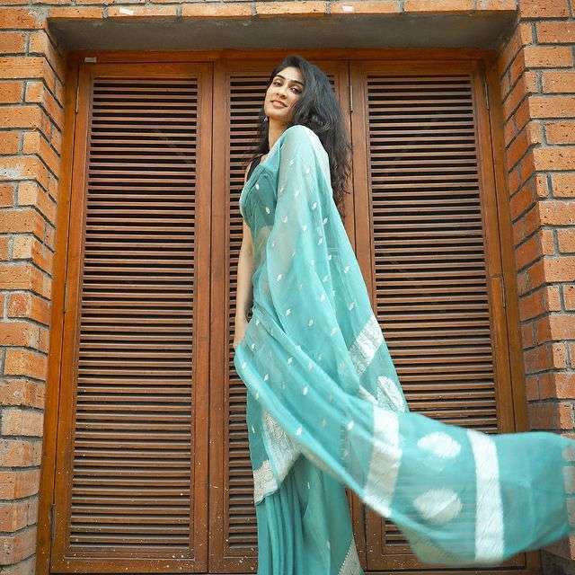 Aab Summer Special Exclusive Linen Saree Wholesale catalog