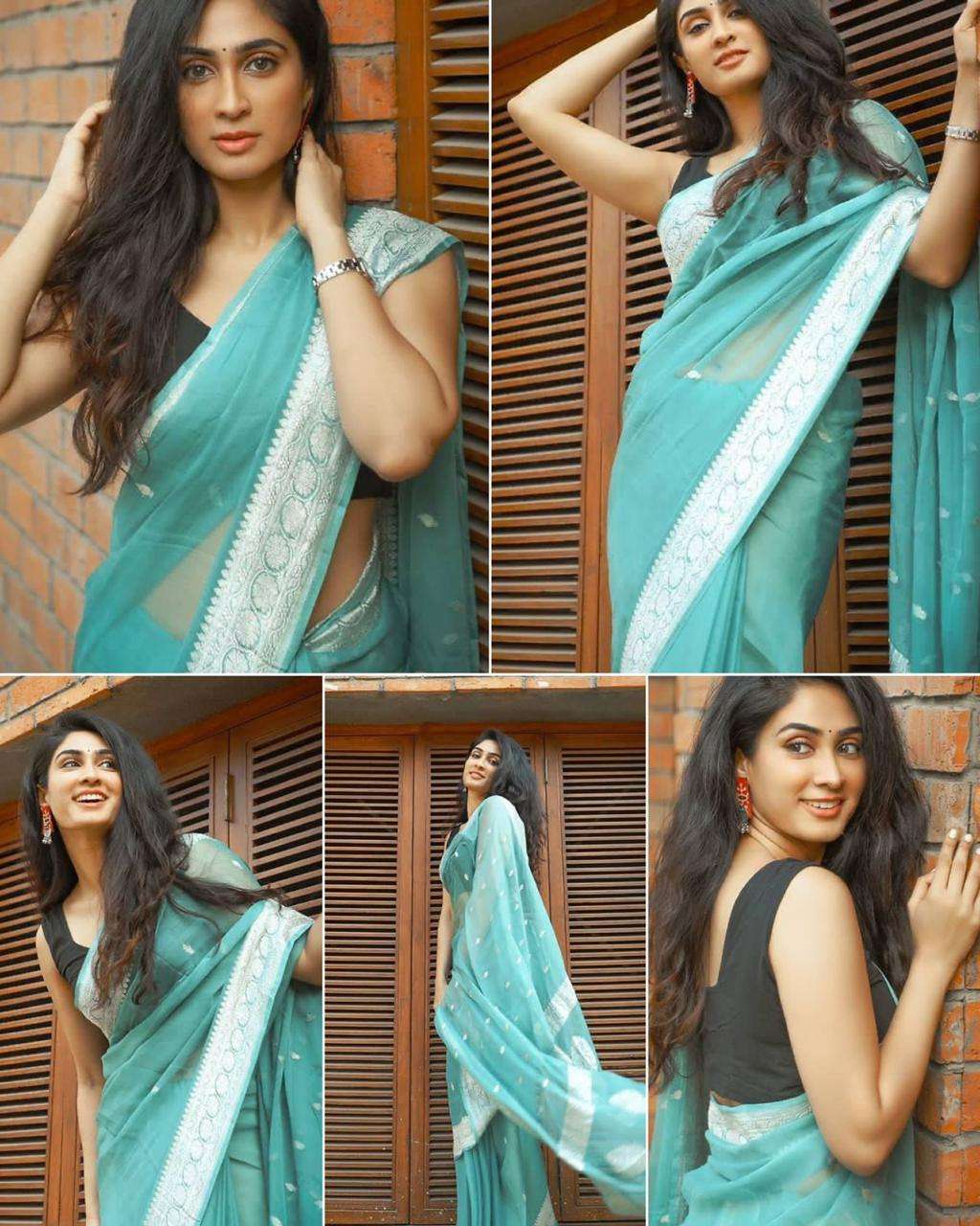 Aab Summer Special Exclusive Linen Saree Wholesale catalog