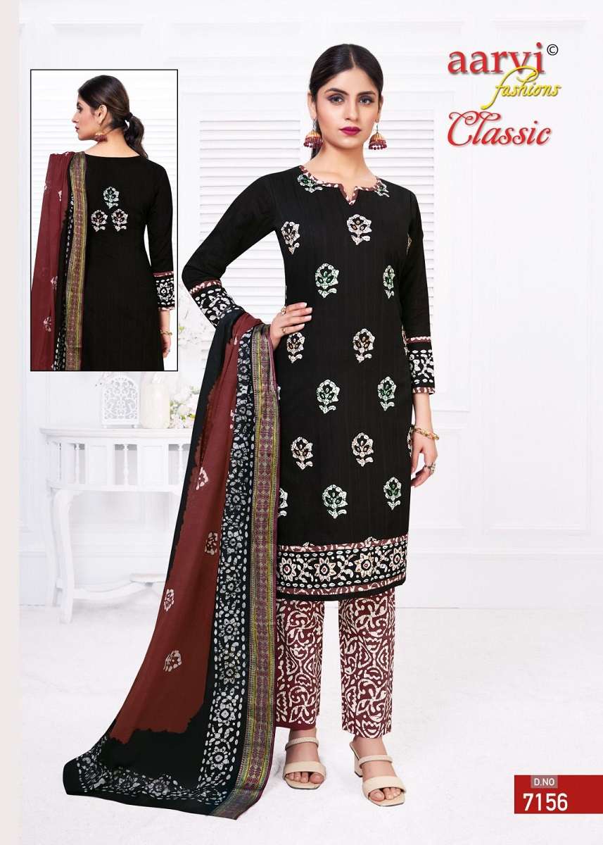 Aarvi Classic Vol-4 - Dress Material Wholesale catalog