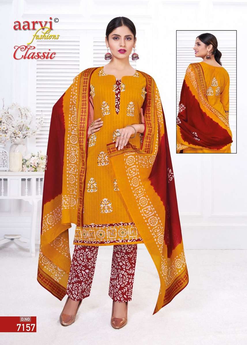 Aarvi Classic Vol-4 - Dress Material Wholesale catalog