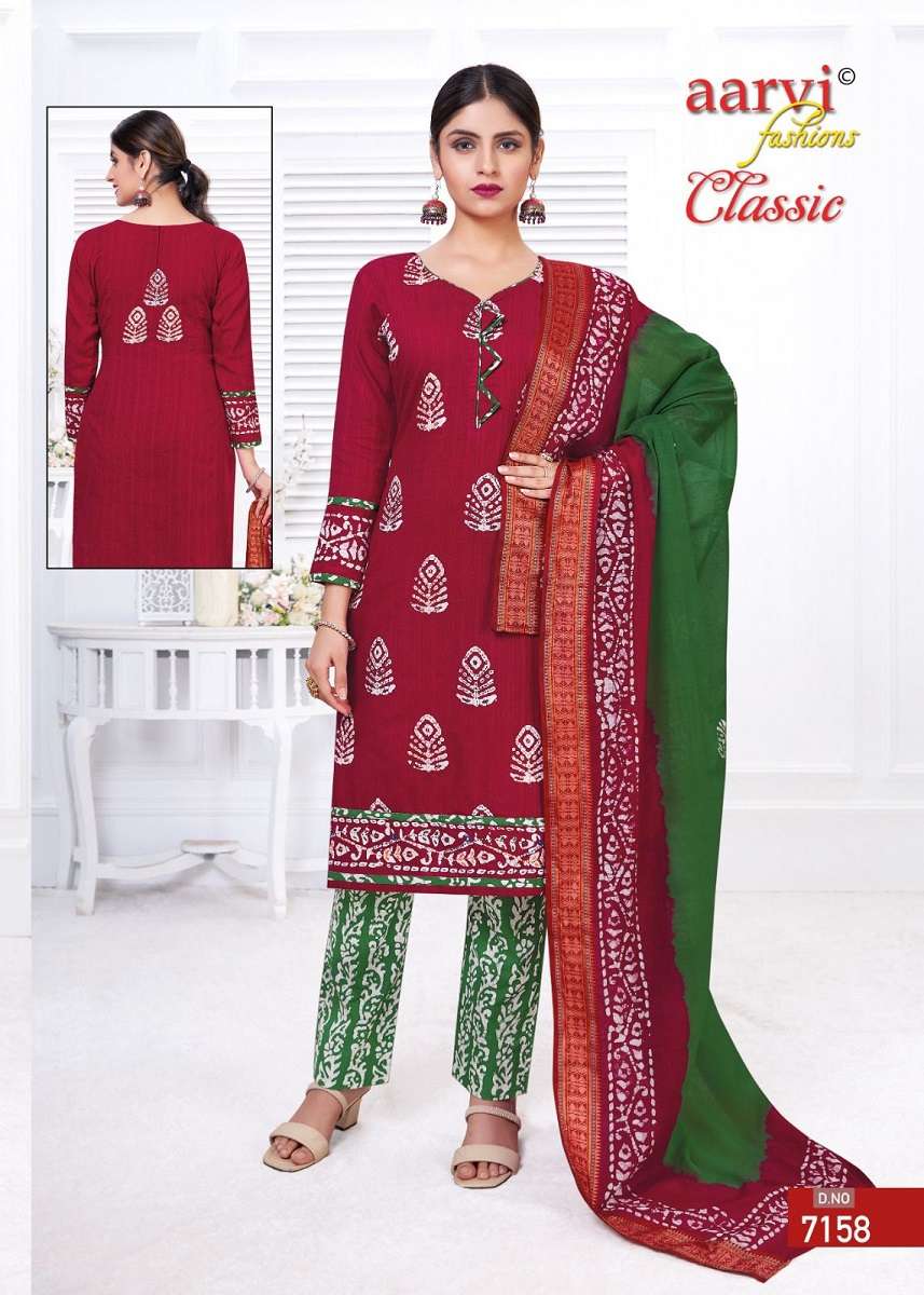 Aarvi Classic Vol-4 - Dress Material Wholesale catalog