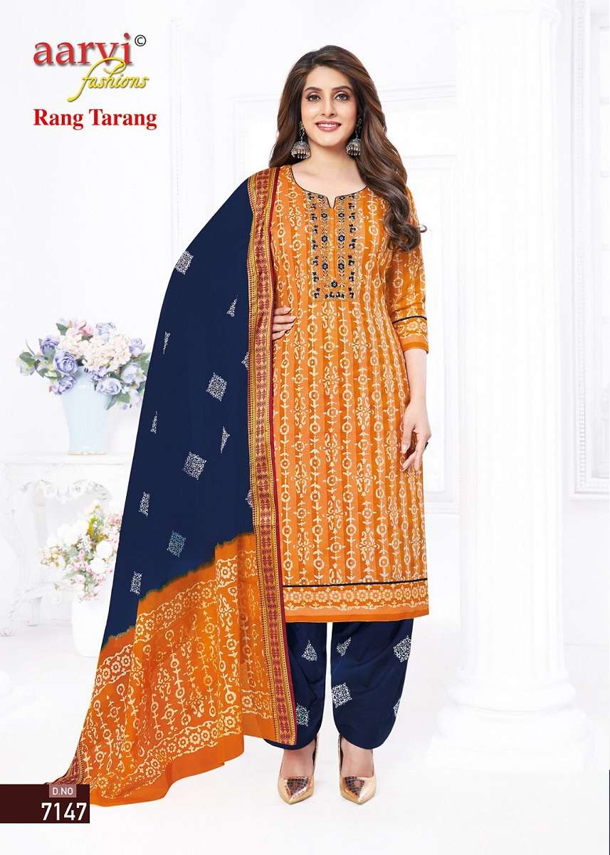 Aarvi Rang Tarang Vol-1 – Dress Material Wholesale catalog