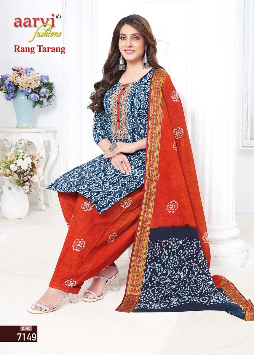 Aarvi Rang Tarang Vol-1 – Dress Material Wholesale catalog