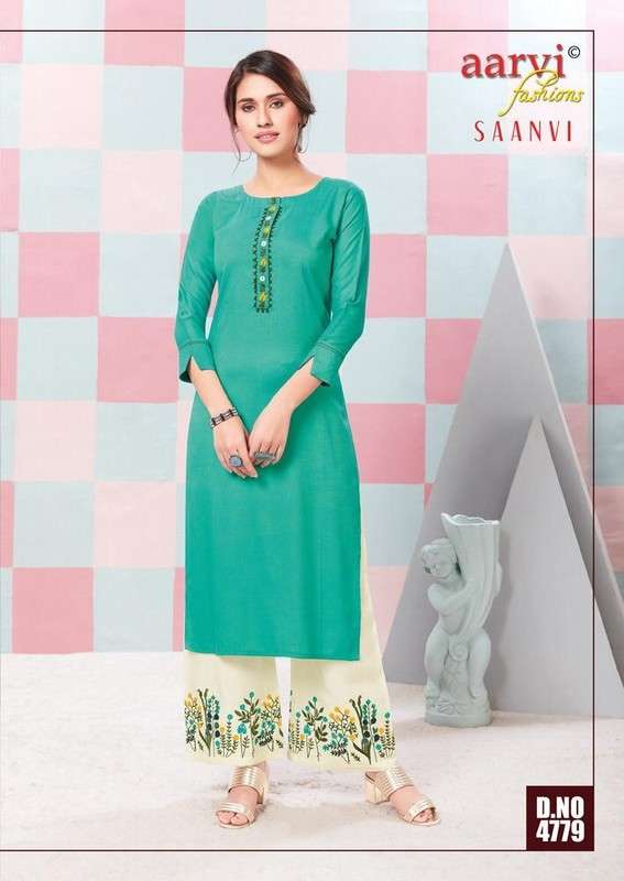 Aarvi Saanvi Vol-1 – Kurti With Plazo Wholesale catalog
