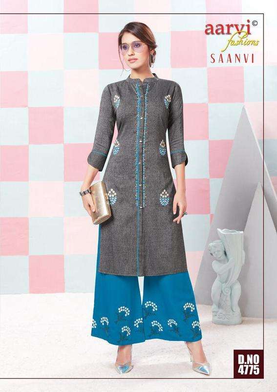 Aarvi Saanvi Vol-1 – Kurti With Plazo Wholesale catalog
