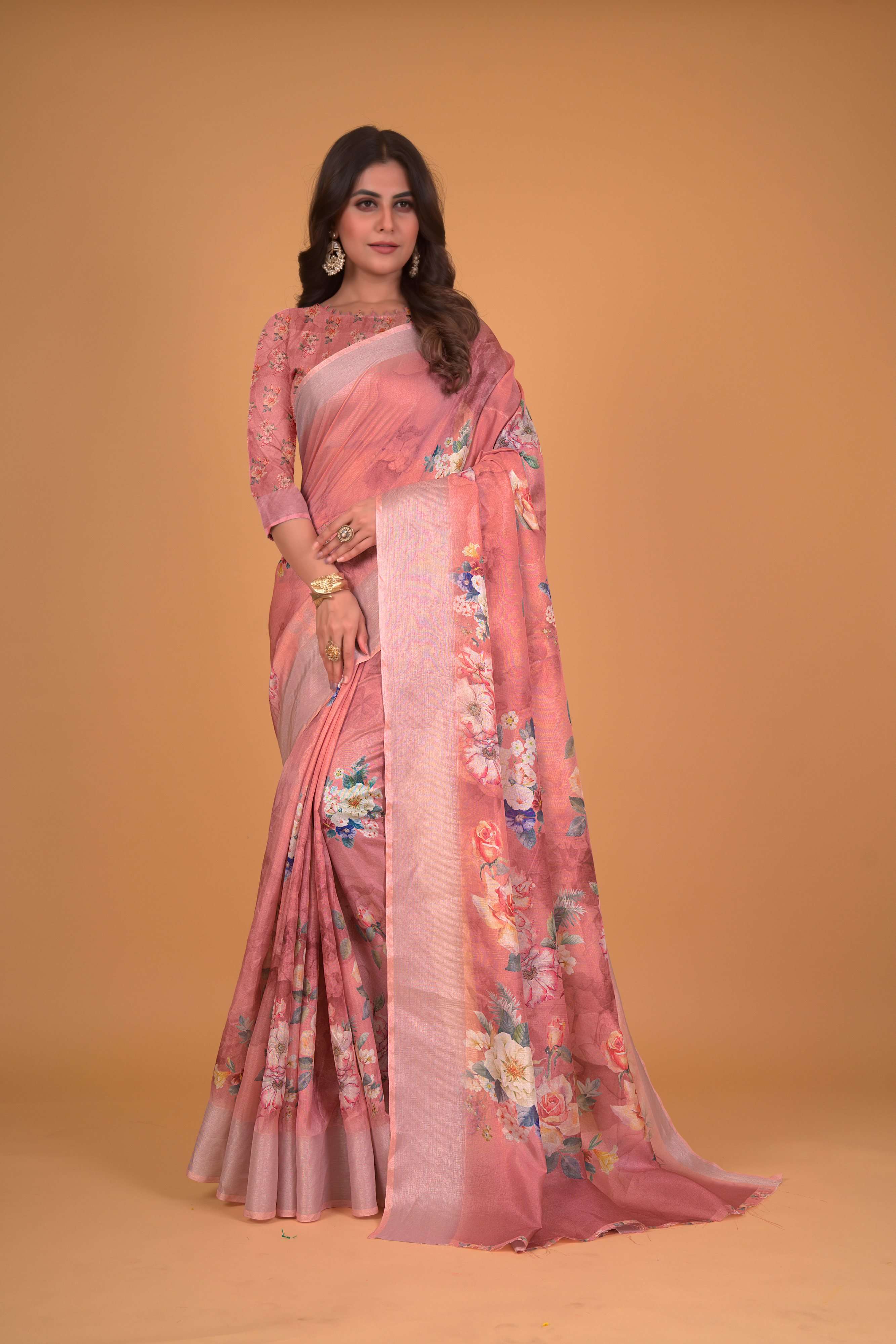 Akshita Vol 4 Floral Printed Cotton Silk Sarees Wholesale catalog