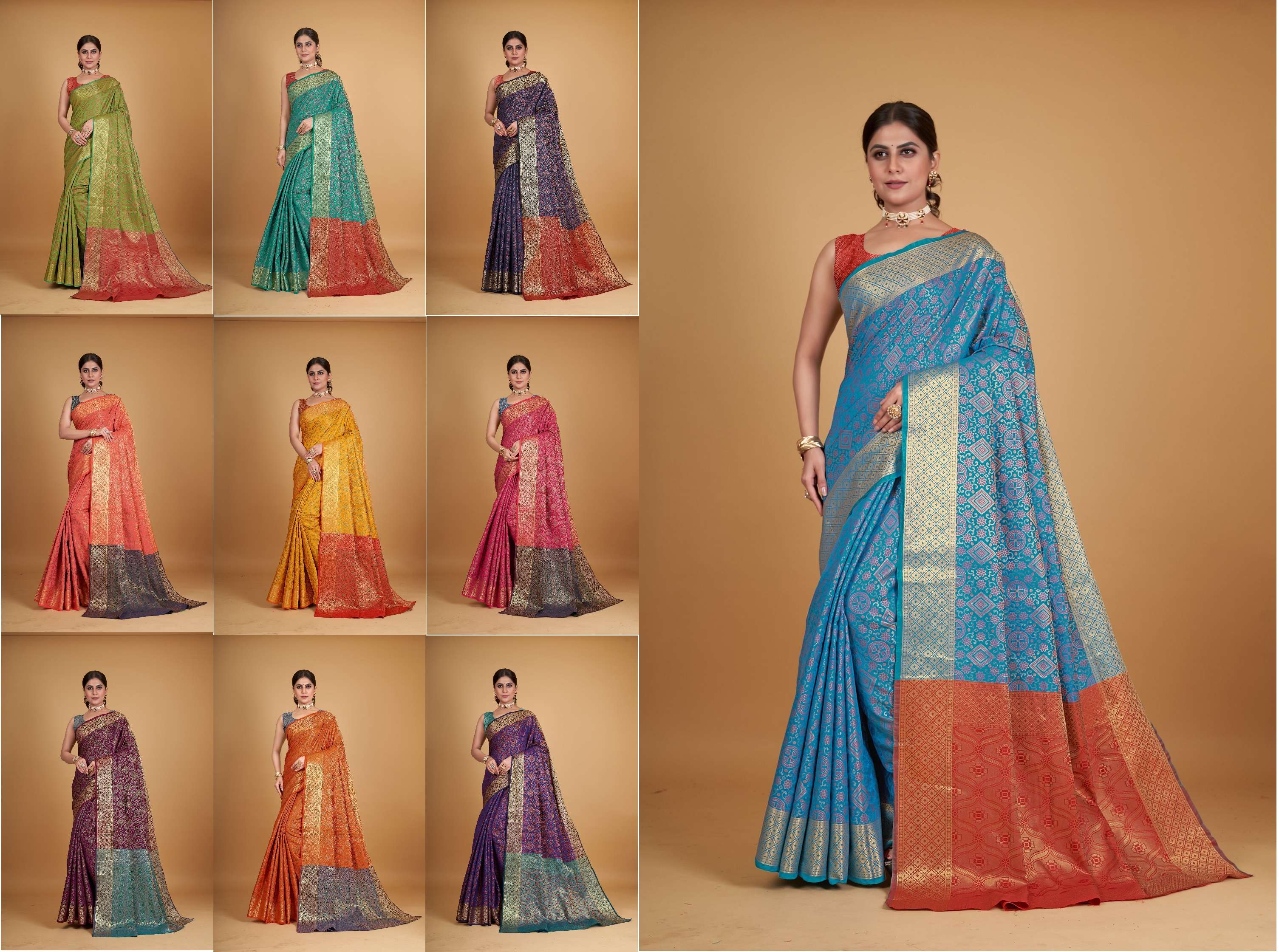 Akshita Vol 5 Silk Woven Designer Saree Wholesale catalog