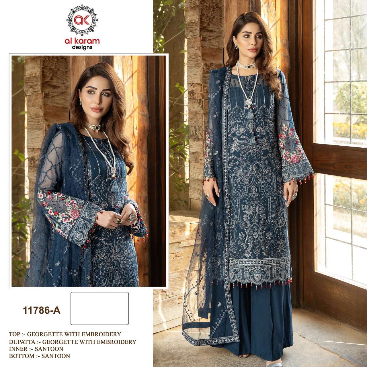 Al Karam 11786 Color Exclusive Pakistani Suits Wholesale catalog