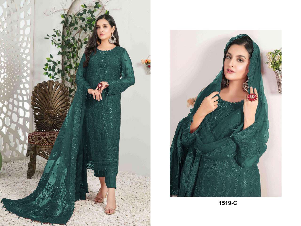 Al Karam 1519 Master Color Embroidered Pakistani Suits Wholesale catalog