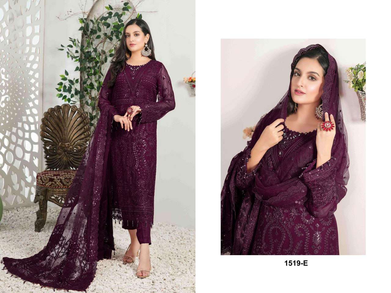 Al Karam 1519 Master Color Embroidered Pakistani Suits Wholesale catalog