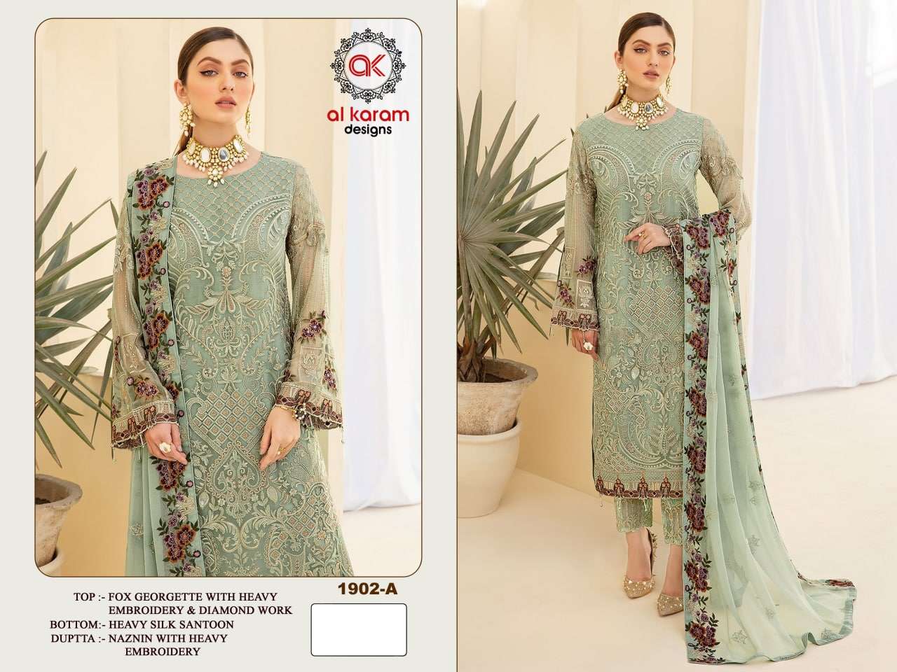 Al Karam 1902 Master Color Designer Pakistani Suits Wholesale catalog