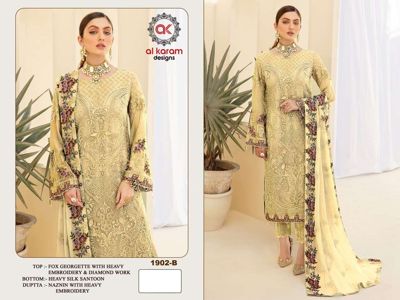 Al Karam 1902 Master Color Designer Pakistani Suits Wholesale catalog