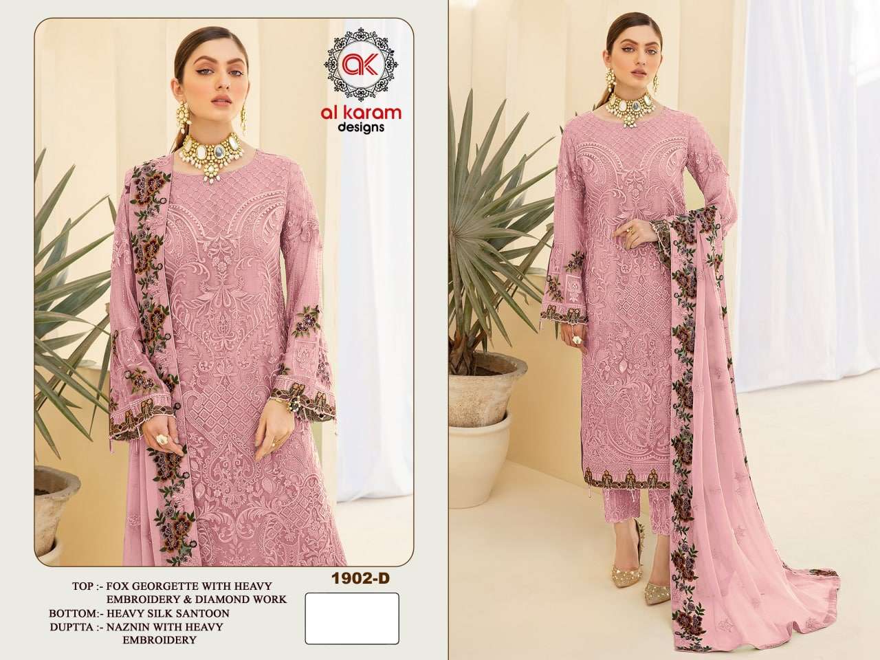 Al Karam 1902 Master Color Designer Pakistani Suits Wholesale catalog