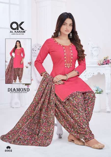 Al karam Diamond Vol-4 – Dress Material Wholesale catalog