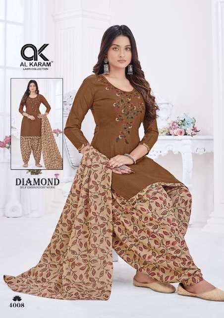 Al karam Diamond Vol-4 – Dress Material Wholesale catalog
