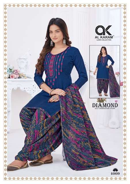 Al karam Diamond Vol-4 – Dress Material Wholesale catalog