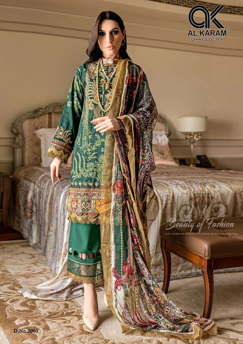 AL KARAM FIRDOUS VOL 2 DRESS MATERIAL Wholesale catalog