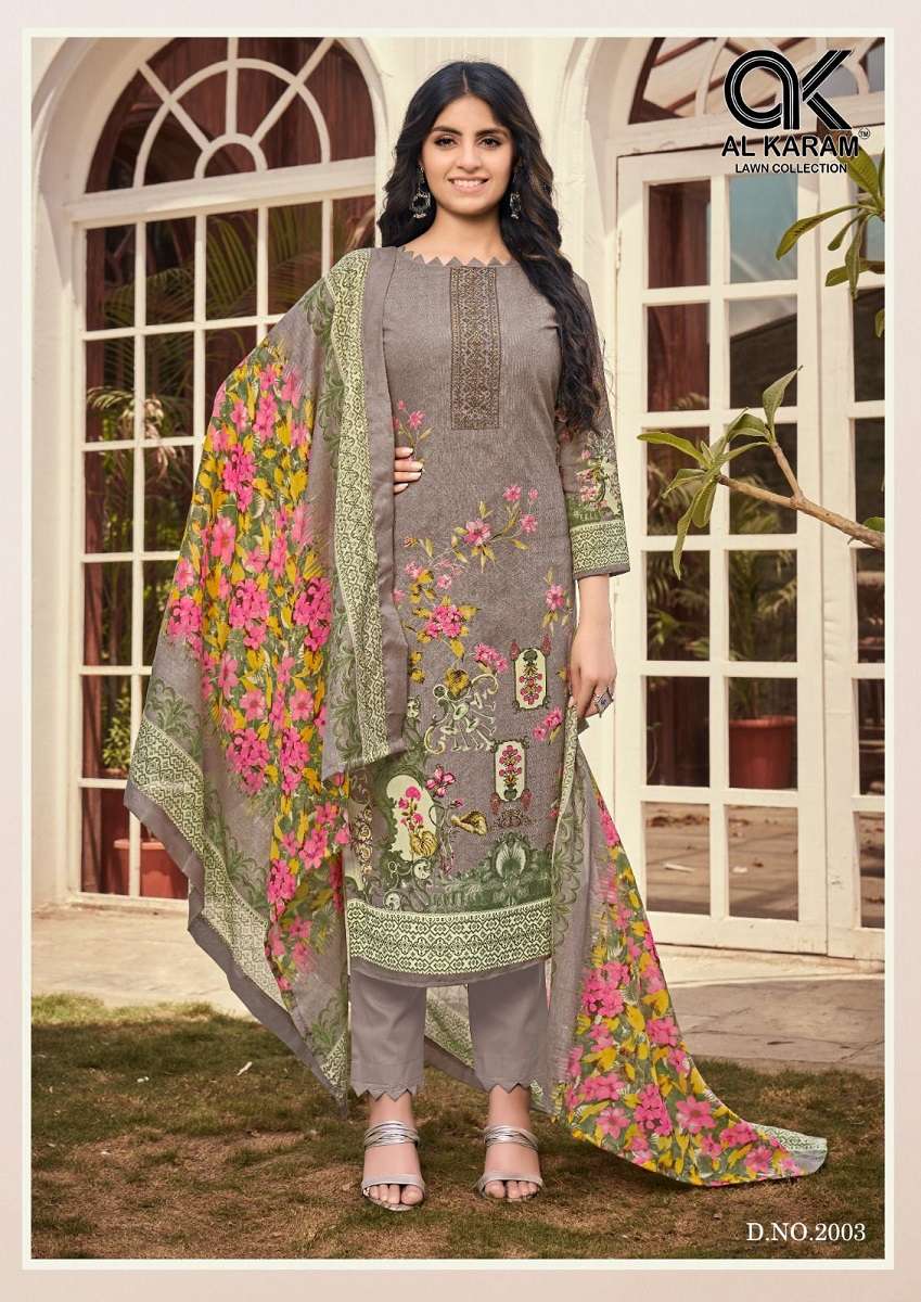 AL KARAM JASMINE VOL-2 – DRESS MATERIAL Wholesale catalog