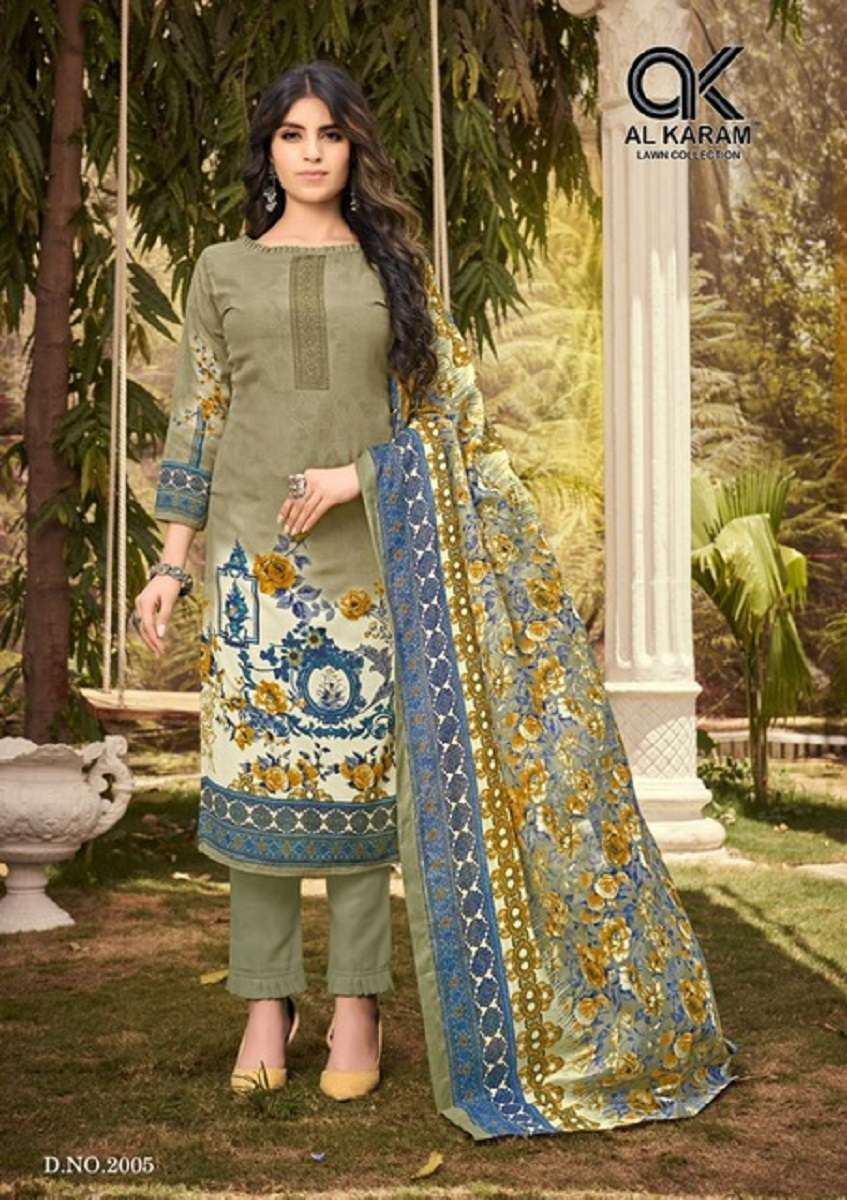 AL KARAM JASMINE VOL-2 – DRESS MATERIAL Wholesale catalog