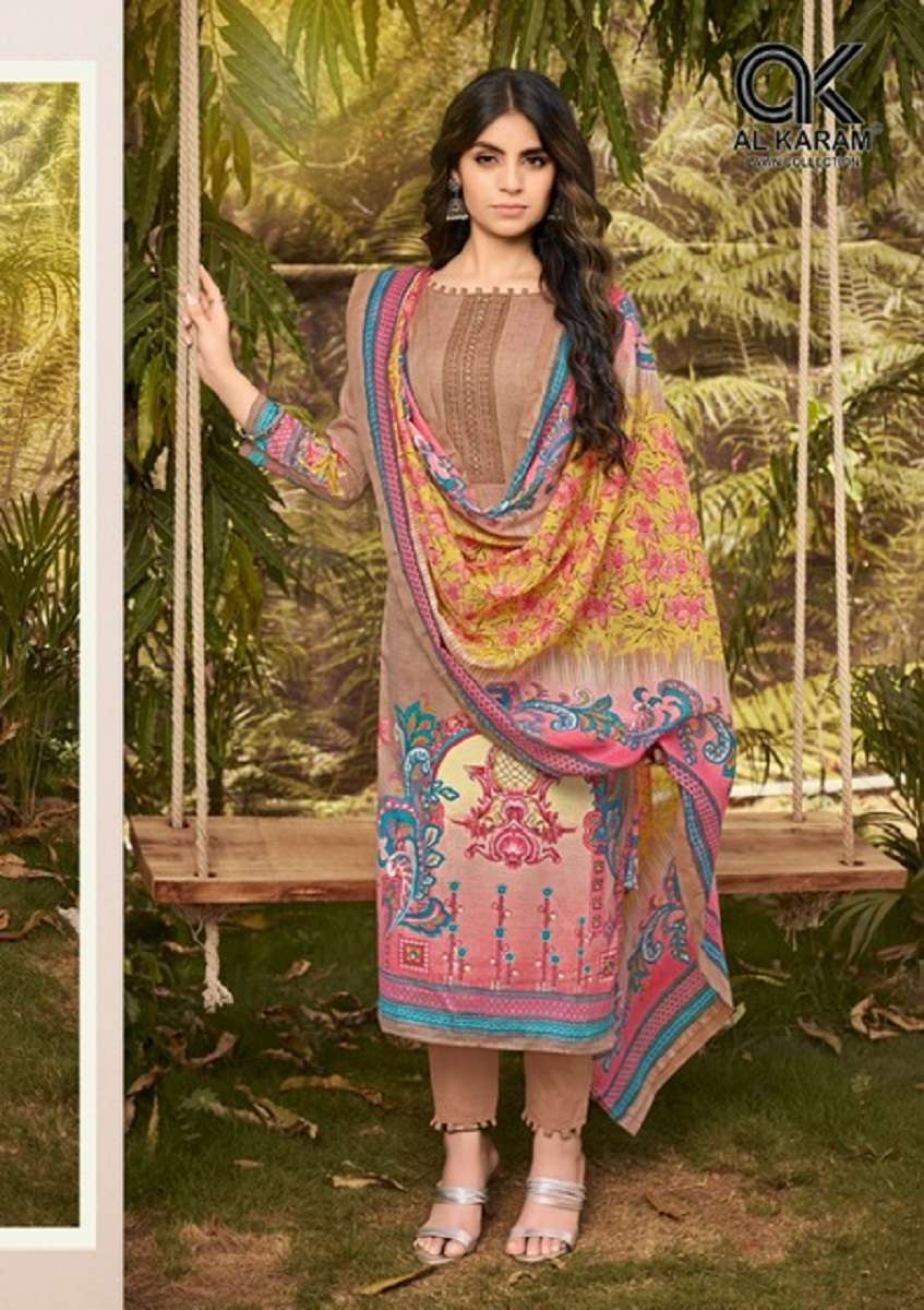 AL KARAM JASMINE VOL-2 – DRESS MATERIAL Wholesale catalog