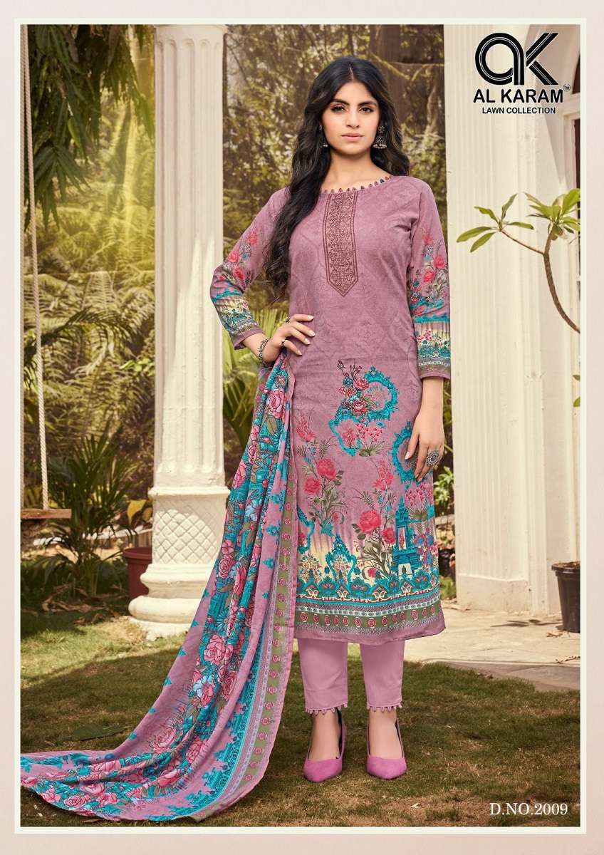 AL KARAM JASMINE VOL-2 – DRESS MATERIAL Wholesale catalog