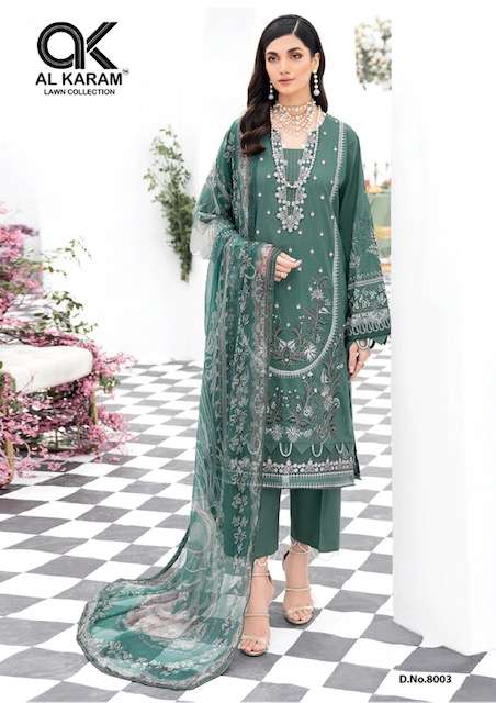 AL KARAM KESARIYA VOL-8 – DRESS MATERIAL Wholesale catalog