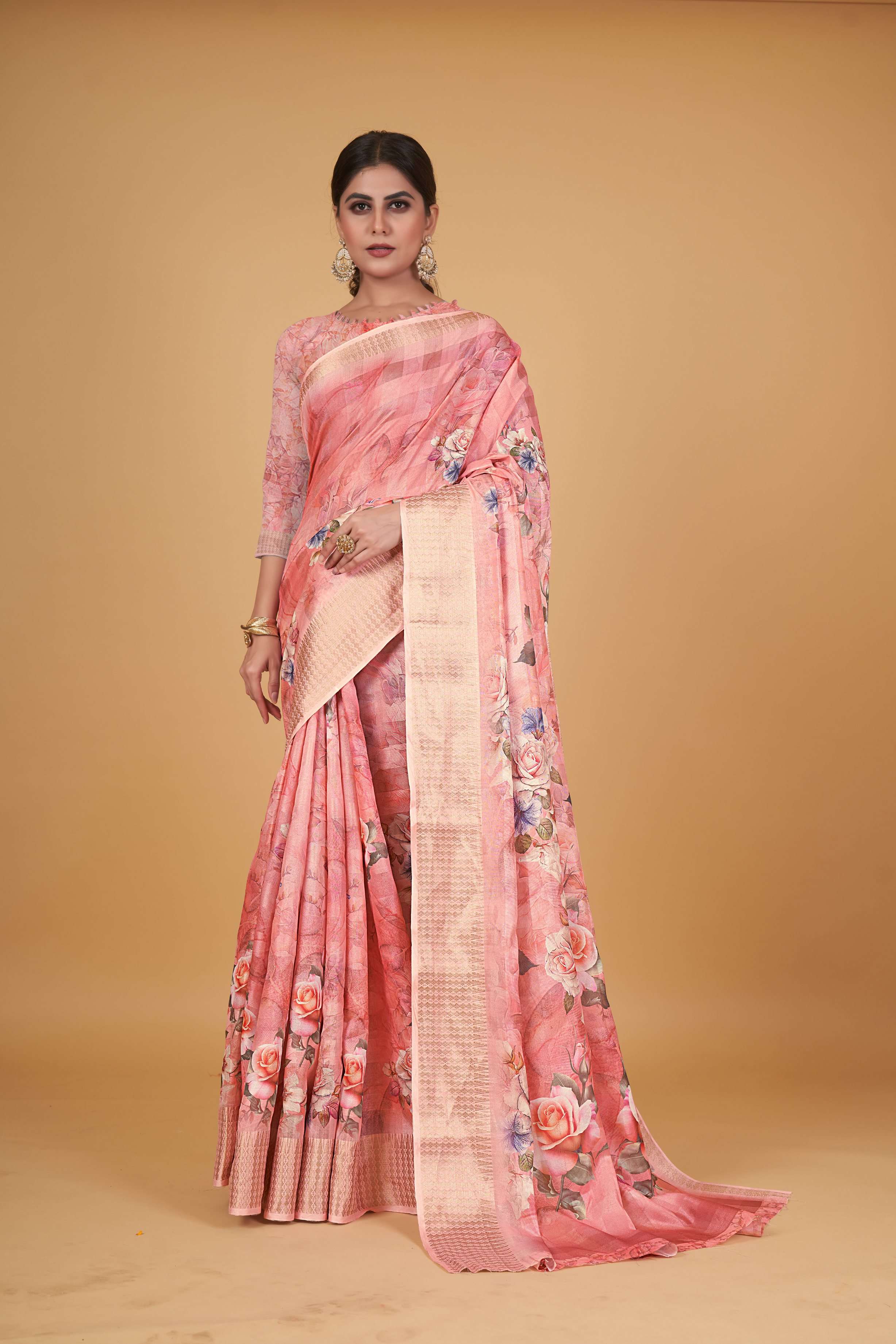 Alisha S1517 Digital Printed Cotton Silk Saree Wholesale catalog