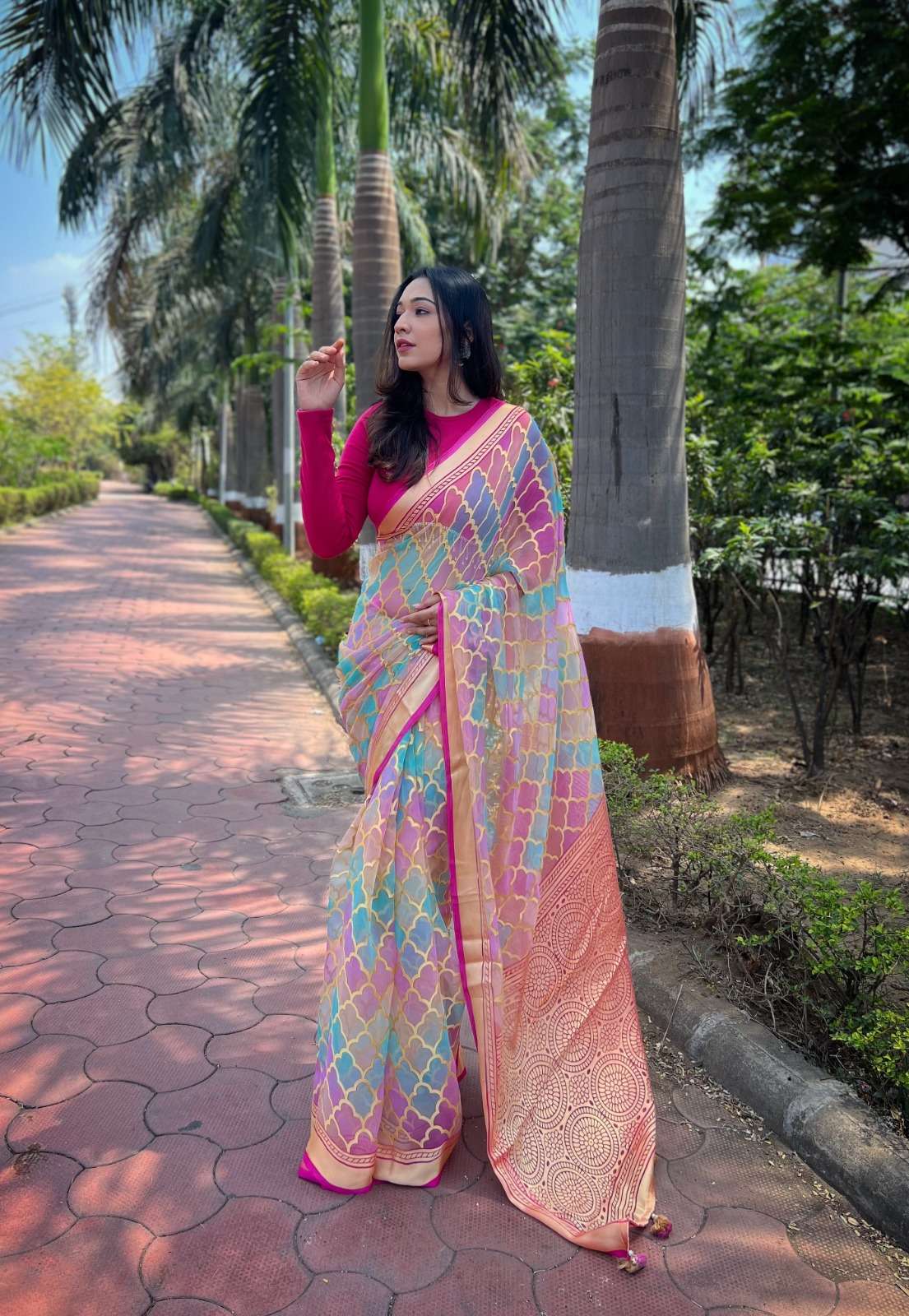 Amoha Trendz 254 Ready To Wear Georgette Saree Wholesale catalog