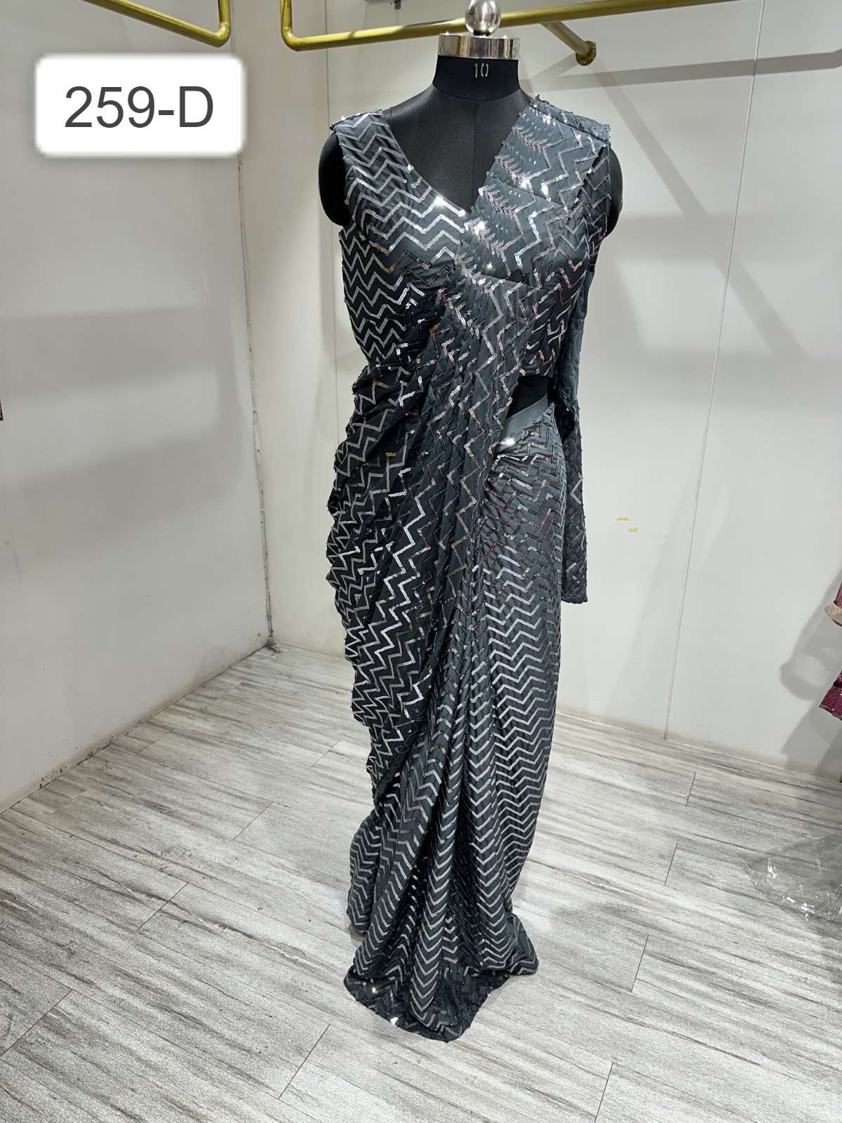  Amoha Trendz 259 Ready To Wear Sequence Saree Wholesale catalog