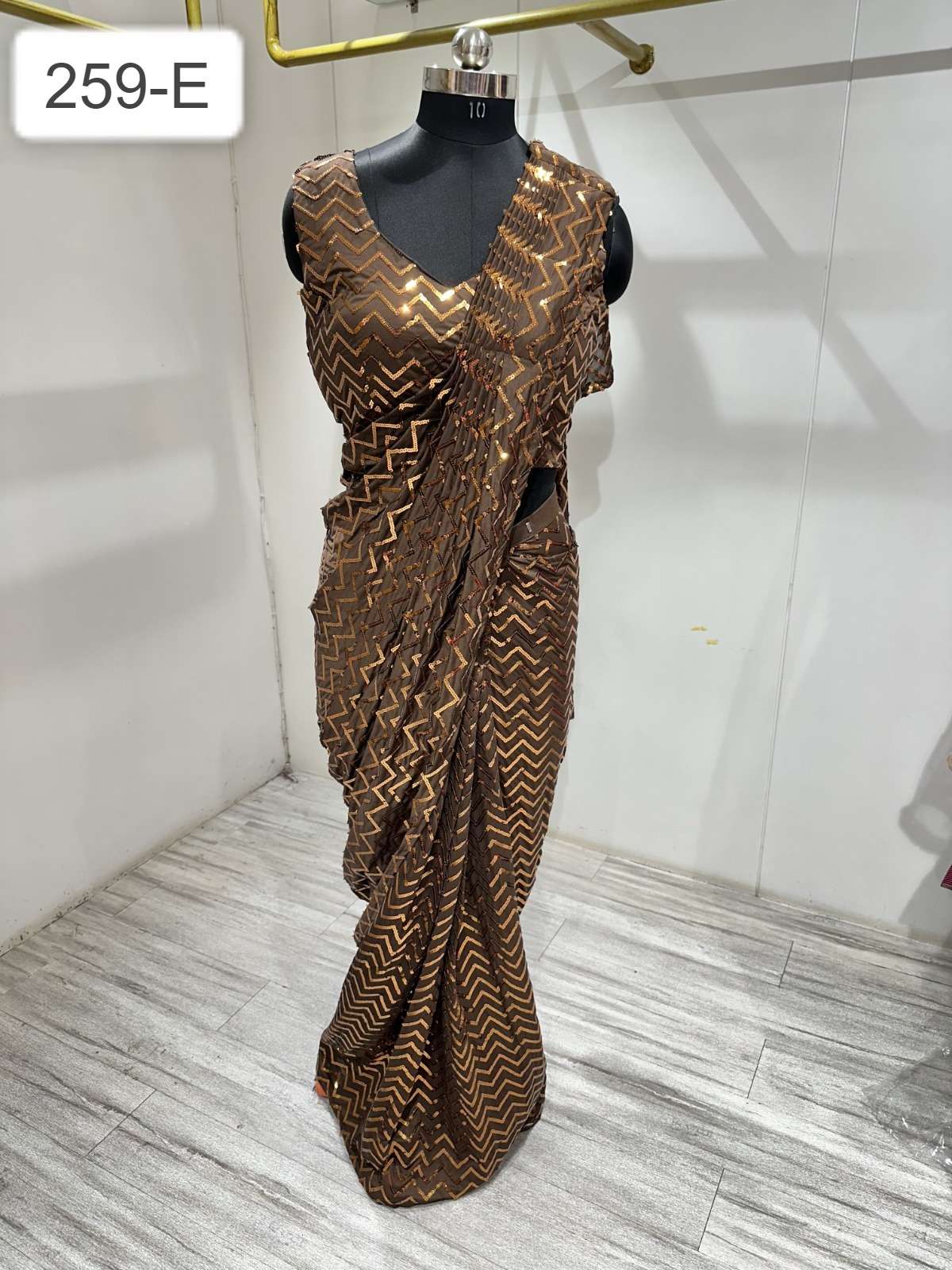  Amoha Trendz 259 Ready To Wear Sequence Saree Wholesale catalog