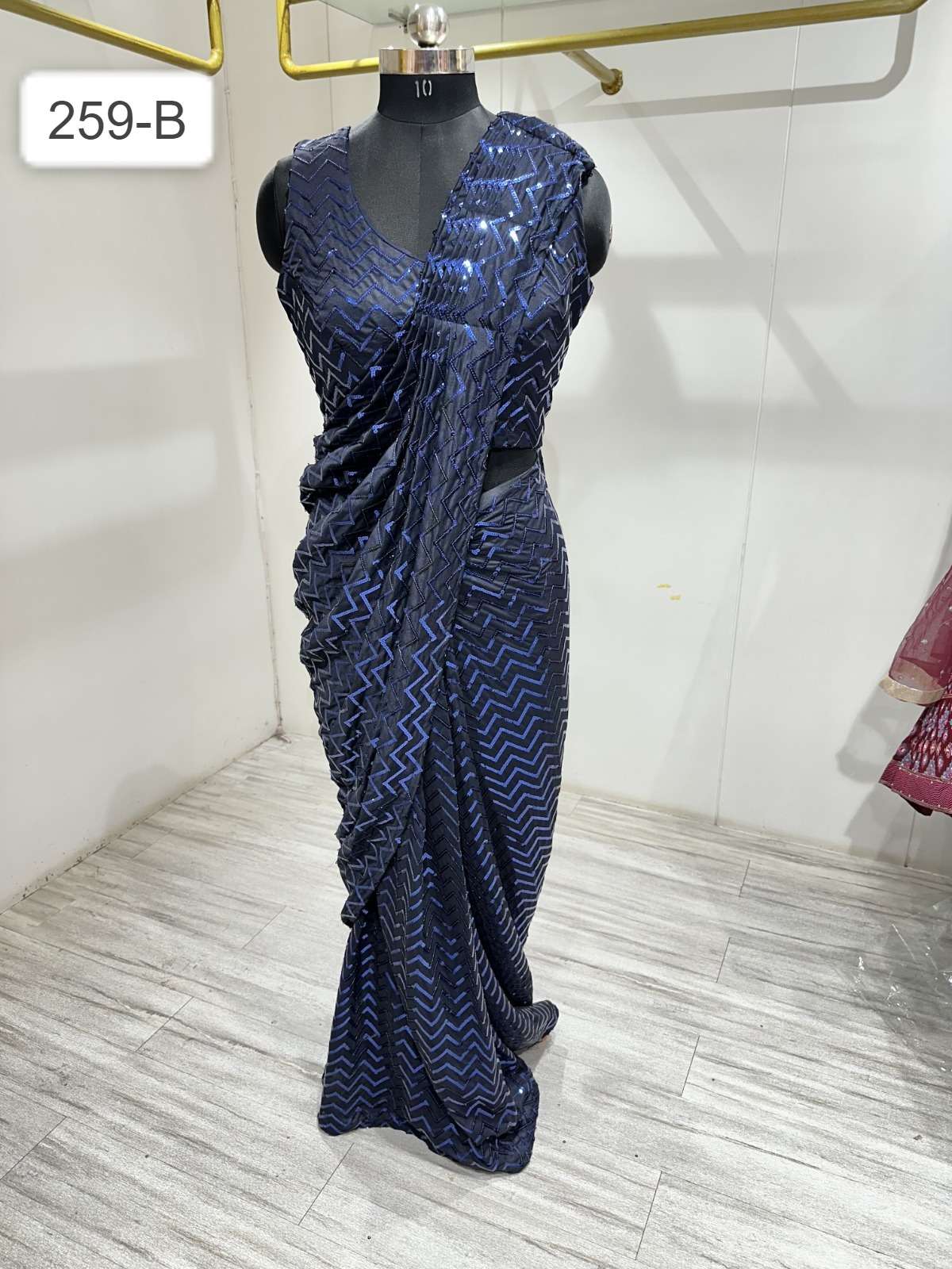  Amoha Trendz 259 Ready To Wear Sequence Saree Wholesale catalog